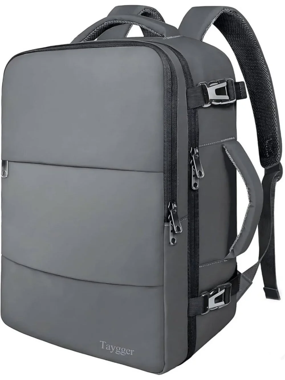 Women's Darkgrey 15.6inch Laptop Mochila Flight Approved Daypack with Pocket